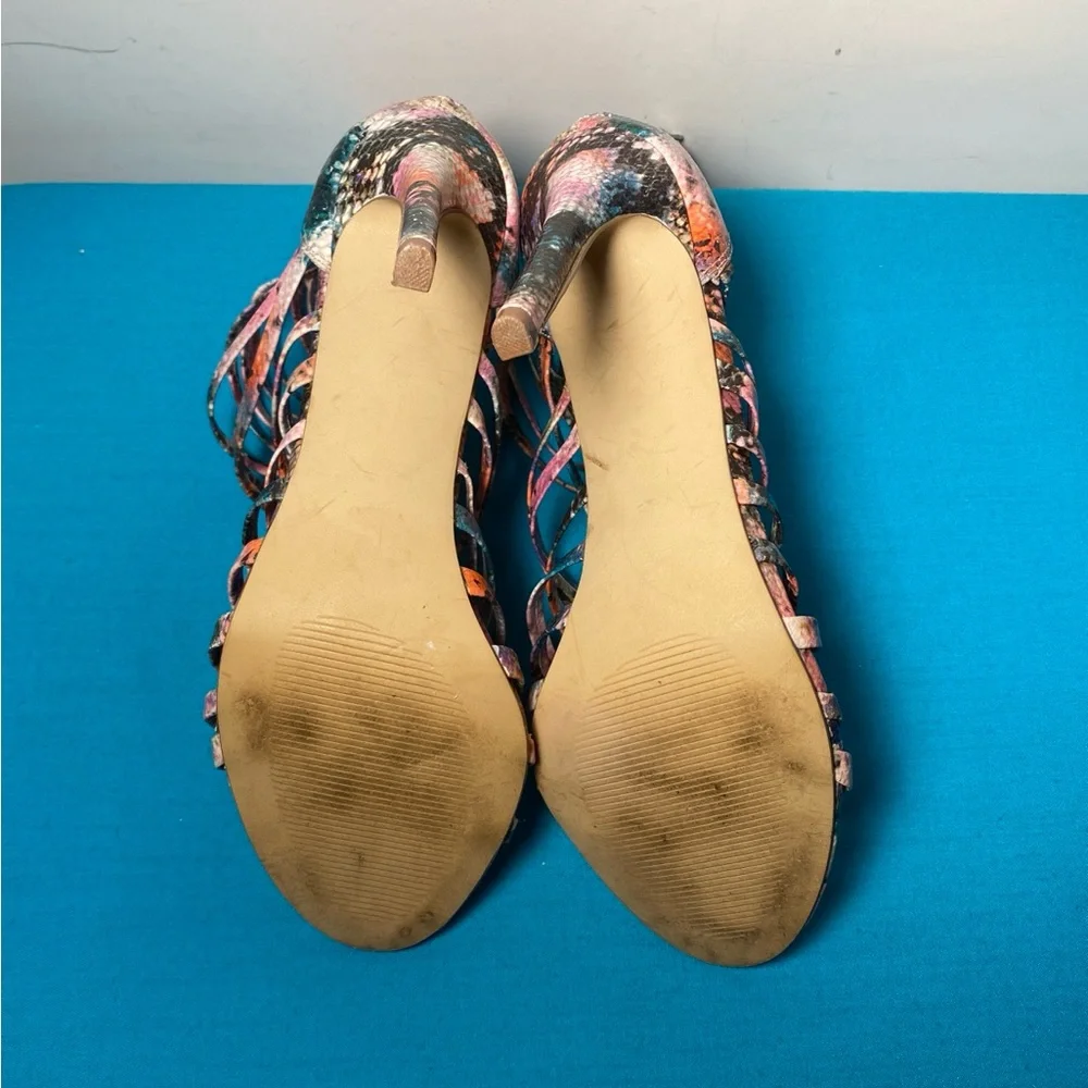 Steve Madden Multicolor Strappy Heels - Picture 7 of 8